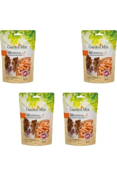 Gardenmix Garden Mix Tavuklu Mini Stick Köpek Ödül Maması 75 gr x 4 Adet
