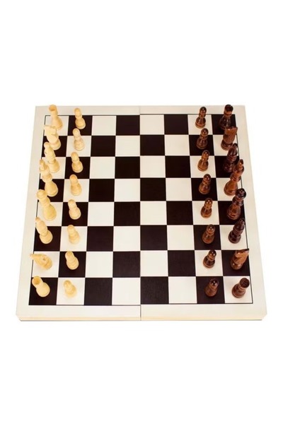 rexa 33-Piece Wooden Folding Chess Game – Model GGAM-101