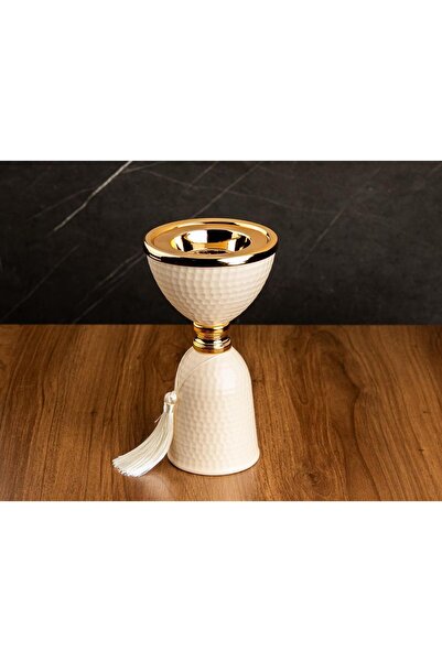 TOHFAT-AL MAIDAH مبخره همر ابيض ذهبي