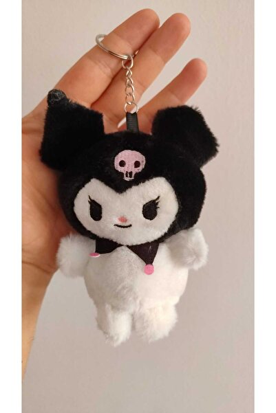 FAMEMUS ACCESSORY سلسلة مفاتيح كورومي من القطيفة مقاس 15 سم