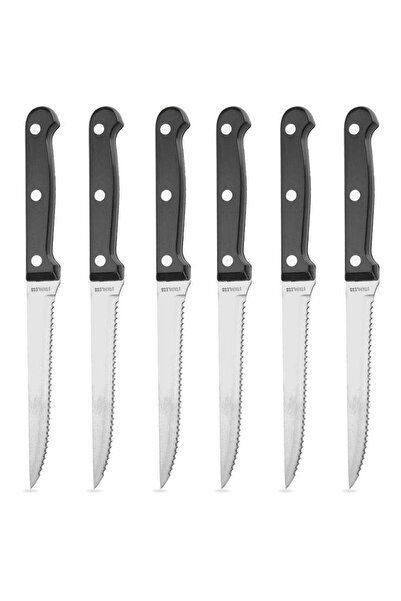 shumee Cuțite din oțel pentru friptură și hamburger 21 cm, 6 buc.