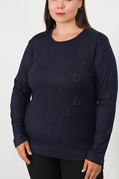 Lanze Stone Printed Long Sleeve Silky Combed Cotton