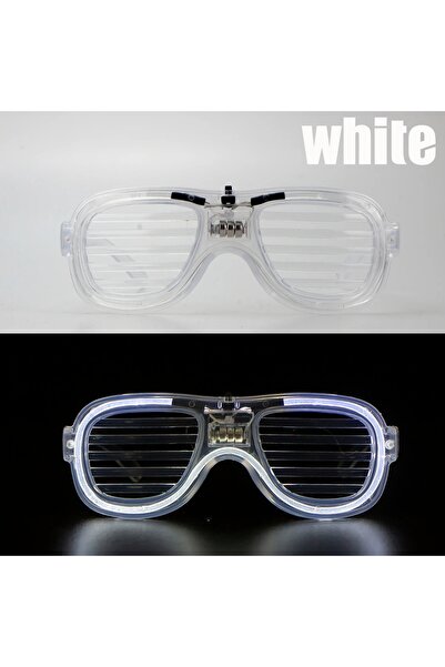 BSRE White led light party glasses - neon 3 mode