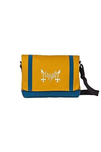 CrowsGate Mayhem Logo Messenger Bag Yellow Color