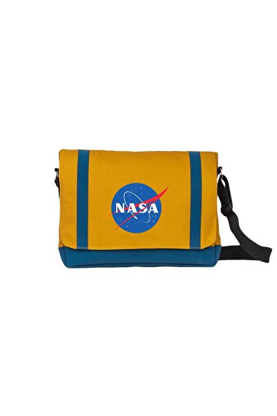 CrowsGate Nasa Logo Messenger Bag Yellow Color