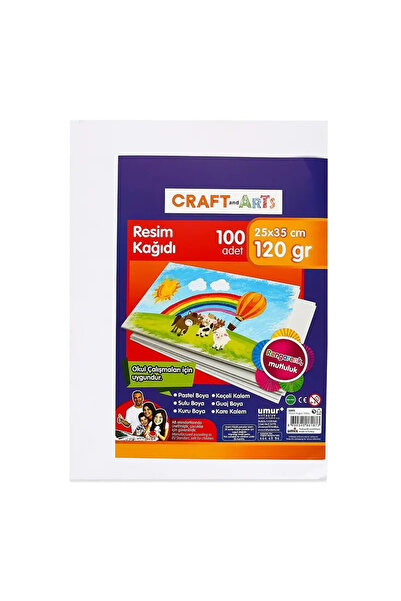 Craft and Arts 25x35cm 100'lü Resim Kağıdı / UC2535-100