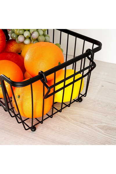 shumee Black metal fruit and vegetable basket
