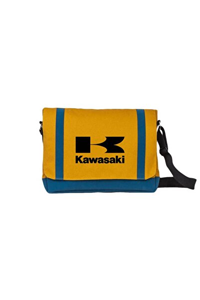 CrowsGate Kawasaki Logo Messenger Bag Yellow Color