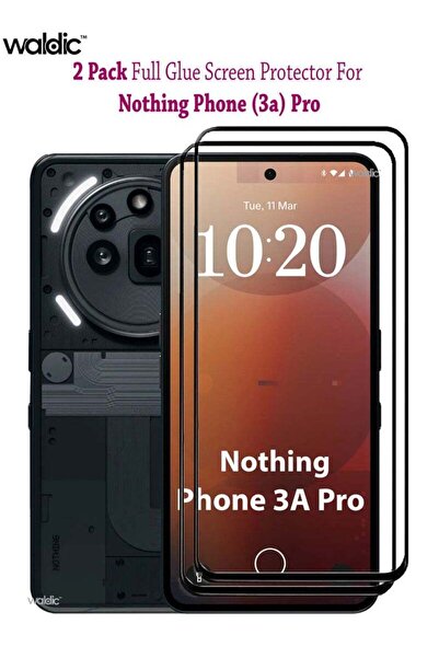 Generic 2 Pack Screen Protector for Nothing Phone (3a) Pro HD Quality Tempered Glass Anti-Scratch - Black