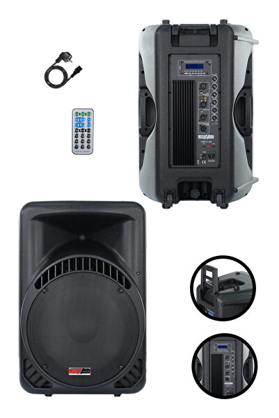 Lastvoice Ample-15A Aktif Kabin Hoparlör 15 İnç 1000 Watt Bluetooth Usb
