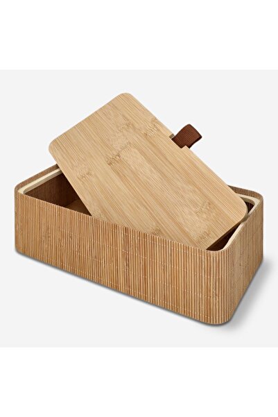 Flying Tiger Copenhagen Büyük Boy Bambu Saklama Kutusu