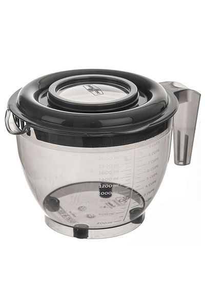 shumee Kitchen mixing bowl with lid, measuring cup, grey, 2.5 l