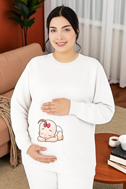 DM DOLCE MORE Printed Maternity Sweatshirt