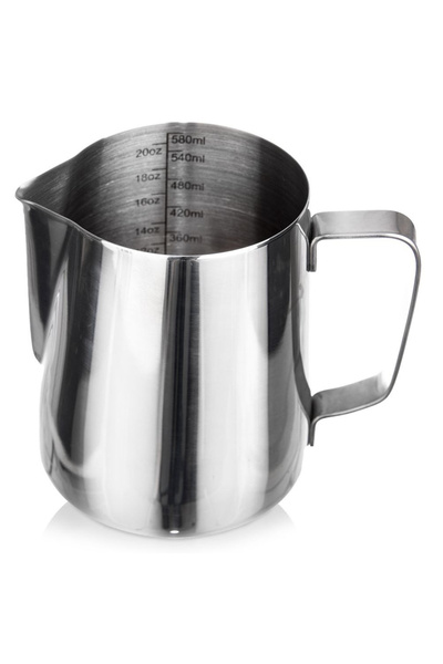 shumee Steel milk jug with measuring cup 580 ml