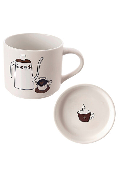 shumee Porcelain mug with lid 420 ml