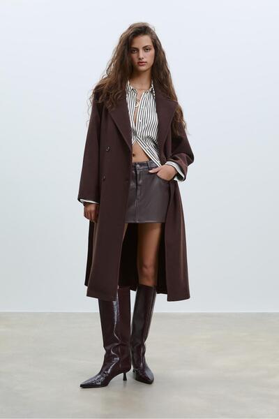 Stradivarius Soft-touch trench coat
