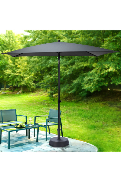 shumee Adjustable garden parasol, grey, 125x200 cm