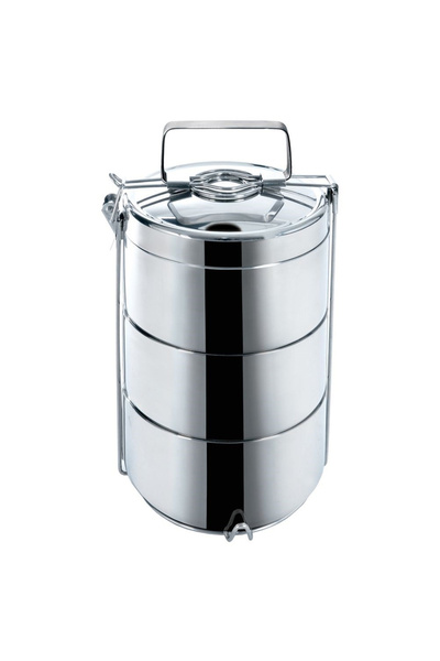 shumee Cutie termică pentru prânz din oțel, 3 niveluri, 3 x 900 ml