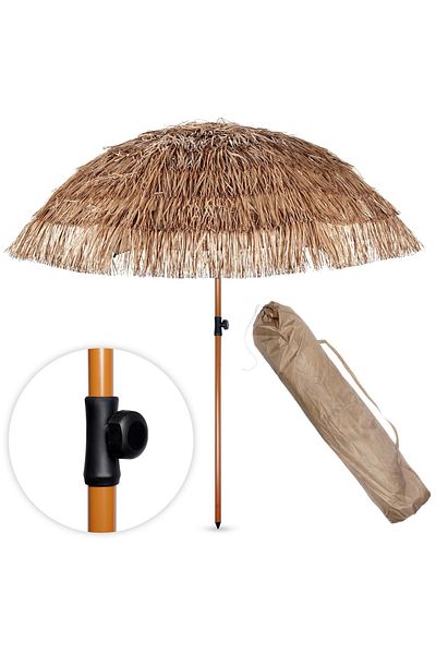 shumee 120cm Hawaiian Garden Style Beach Umbrella