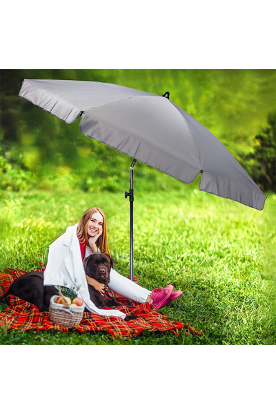 shumee Adjustable garden parasol, grey, 185 cm