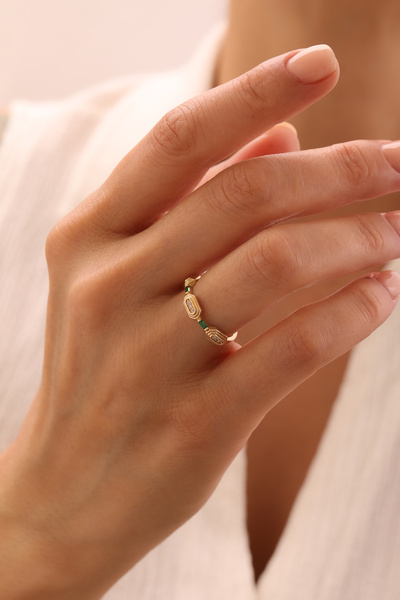 YAVUZ KUYUMCULUK 14 Ayar Altın Mavera Yüzük