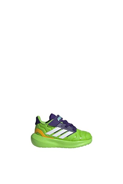 adidas Green Baby Running Shoes Runfalcon 5 Iron Hulk El I Jr4932