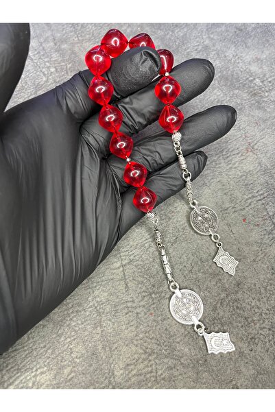 Mos Tespih Zaza Shaking High-End Chalcedony Cut Powder Amber Prayer Beads