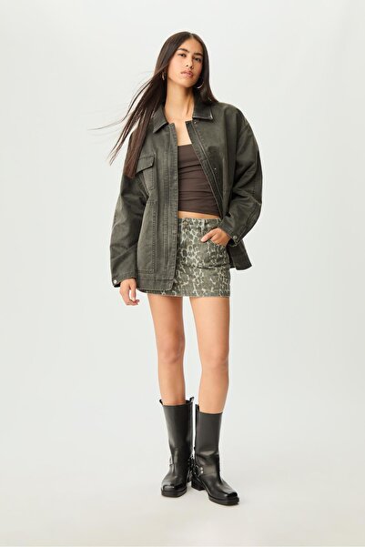 Stradivarius Oversize Mumlu Görünümlü Ceket