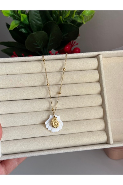 SERENİTY AKSESUAR Seashell Steel Necklace