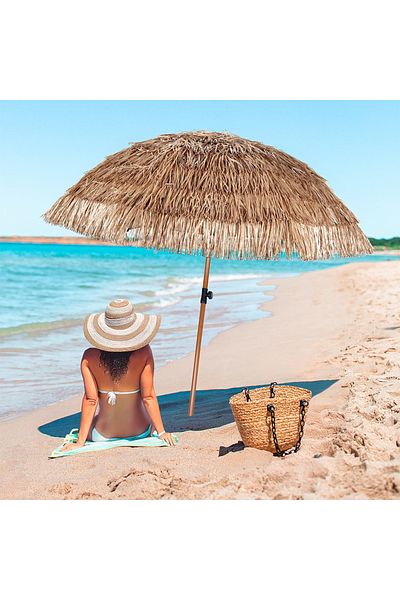 shumee 120cm Hawaiian Garden Style Beach Umbrella
