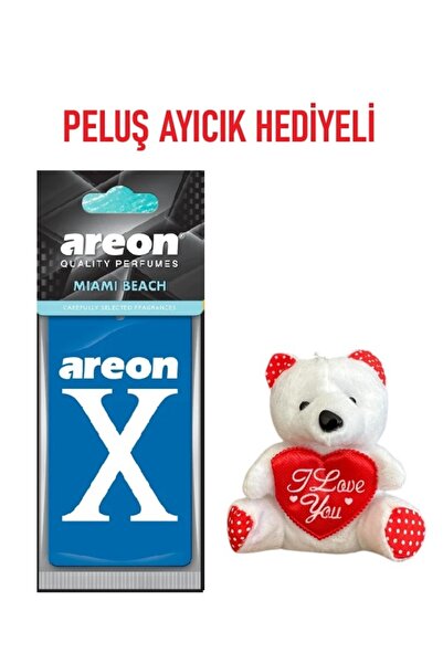 Areon Peluş Ayıcık Hediyeli X Miami Beach Kaliteli Araç Kokusu