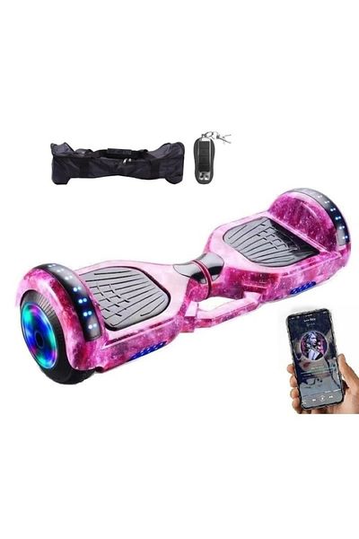 EMATTERIO Hoverboard Electric Roți din Metal 6.5 Inch – Viteză 15 km/h, Bluetooth, LED-uri, Boxă Incorporată