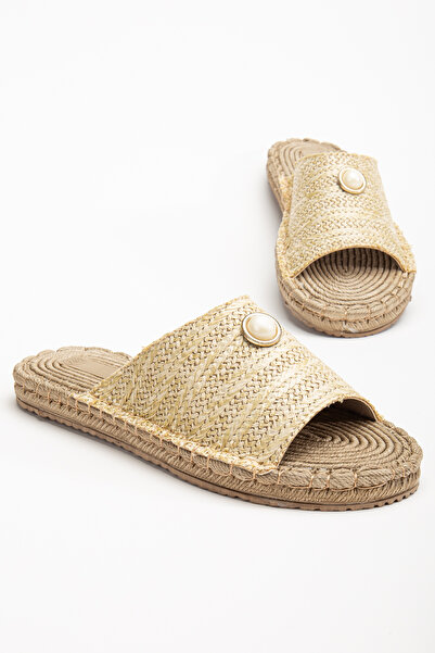 ACMZ SHOES Summer Pearl Detailed Slippers