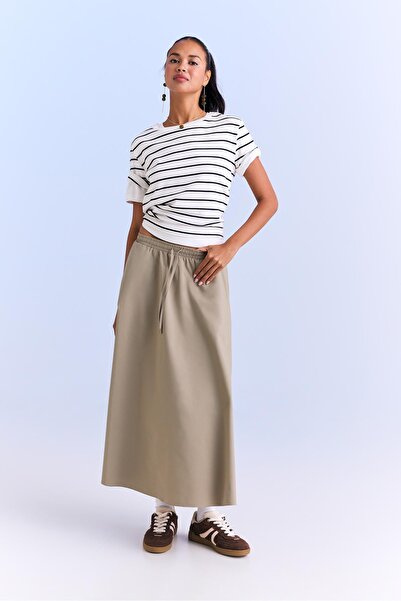 Stradivarius Flowing midi skirt