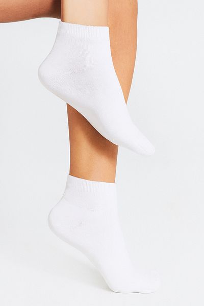 bamboo star Bamboo Women's White Half Socks Seamless White Socks 3 Pack