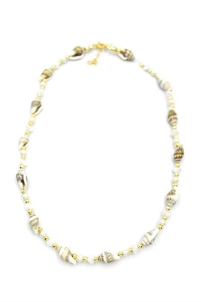 PRATİKOBA Seashell Necklace - White