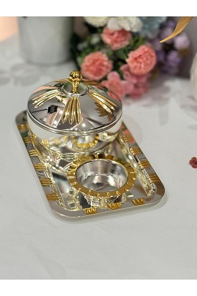 aljahwari Date serving set with a plate for weaning, 3 pieces