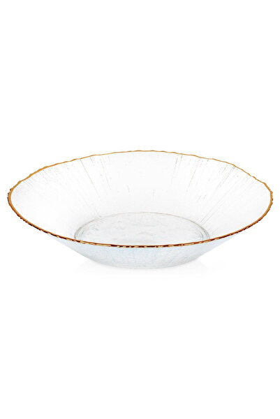 shumee Bol de salată din sticlă aurie de 20,5 cm și 500 ml