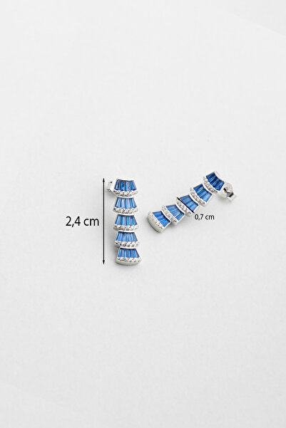 So CHIC... Deniz Kabuğu 18 Ayar Beyaz Altın Kaplama Gümüş Sallantılı Küpe