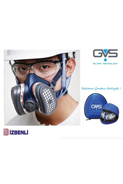 GVS SPR581 ABE1P3 Filtreli Yarım Yüz Gaz Maskesi (Çantalı)