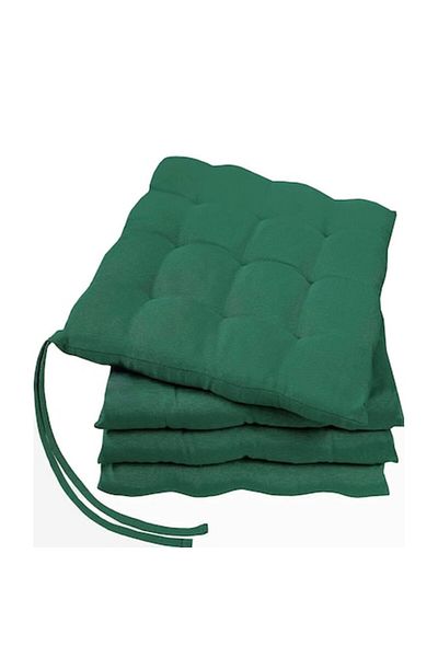 OEM Set 4 Perne Scaun 40x40x3 cm Verde Brad cu Prindere, Interior/Exterior, Lavabile, GREEN MARK