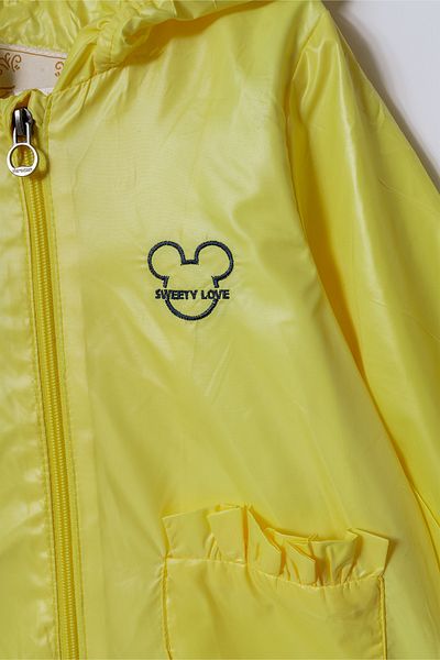 Verscon Girl's Hooded Embroidered Windbreaker & Raincoat 2 - 6 Years