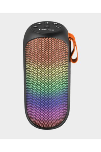 Lenyes S213 Portable Wireless Speaker | 10W | IPX4 | Bluetooth 5.3 | AUX | USB - Black