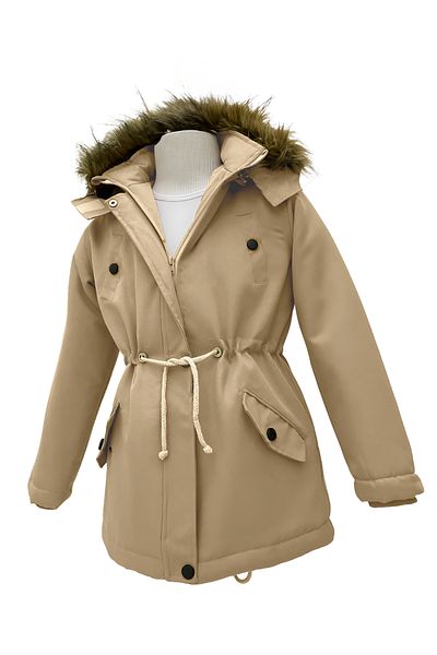 Jannock Girls/Boys Unisex Children's Canvas Fabric Winter Long Lasting Coats Coat