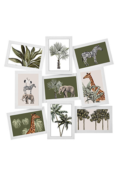 Atmosphera Créateur D'intérieur 5Five Cali 9-photo collage frame made of plastic, 46x1.9x49 cm, white