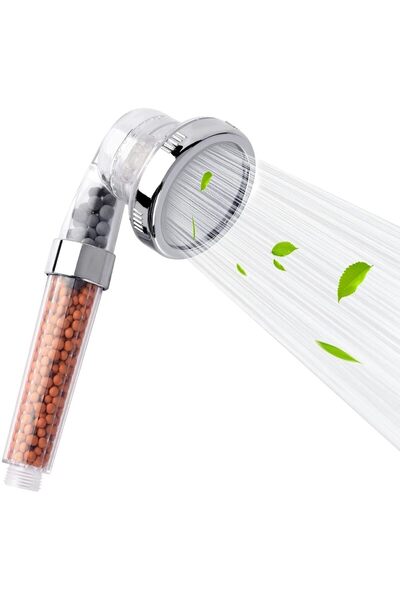 Generic Filtered Hand Held Shower Head Ionic Head Help Reduces Hair Loss Rainfall Spa Water Saving - Purifie