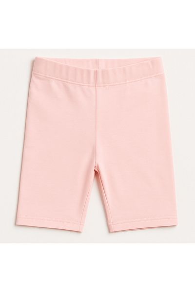 Magu Girls' Cotton Biker Leggings - Above Knee Relaxed Fit