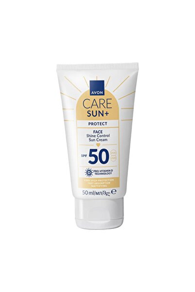 AVON Face Sunscreen Cream, Avon, SUN+, PROTECT, SPF 50, Shine Control, 50 ml