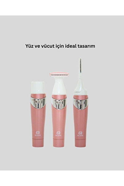 Clevora 3 Başlıklı Taşınabilir Yüz ve Vücut Tüy Alma Makinesi