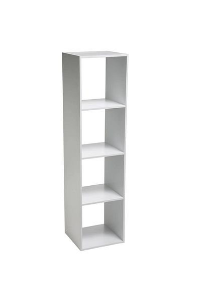 5FiveSmart 5Five Mix n'Modul bookcase with 4 compartments, 35x32x134 cm, white